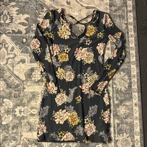 Derek Heart Grey Mini Dress